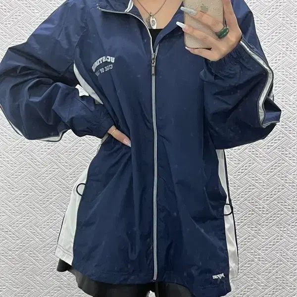 잔스포츠 초희귀 올드스쿨 레트로 00's 바람막이 자켓 M C15194