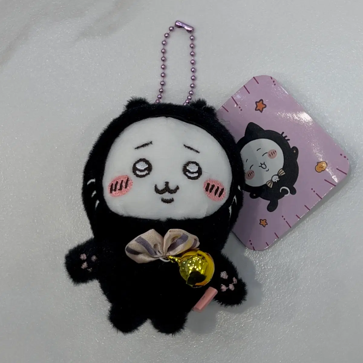 먼작귀 치이카와 할로윈 검은고양이 인형 키링