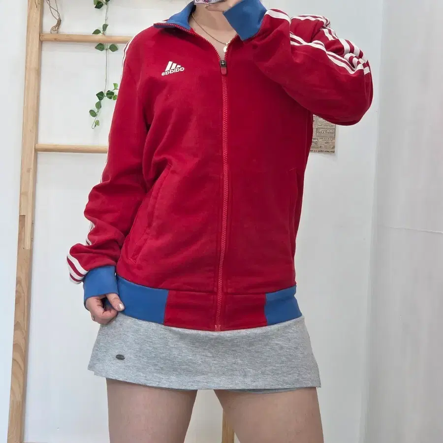 [S]아디다스 레트로 컬러배색 트랙탑 집업