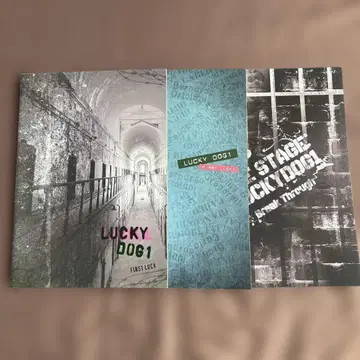 럭키독 LUCKY DOG1 무대 팜플렛 3권 세트 도모토 쇼헤이
