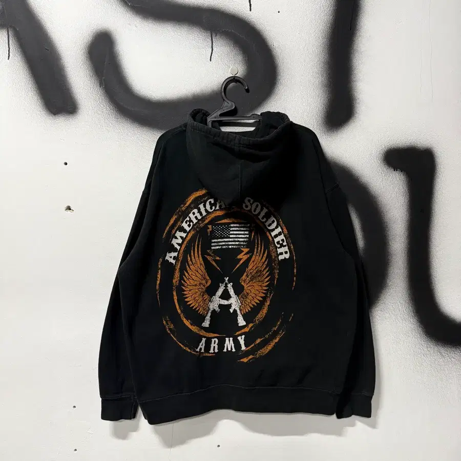VTG 빈티지 빅사이즈 US Army 풀 프린팅 집업 후디