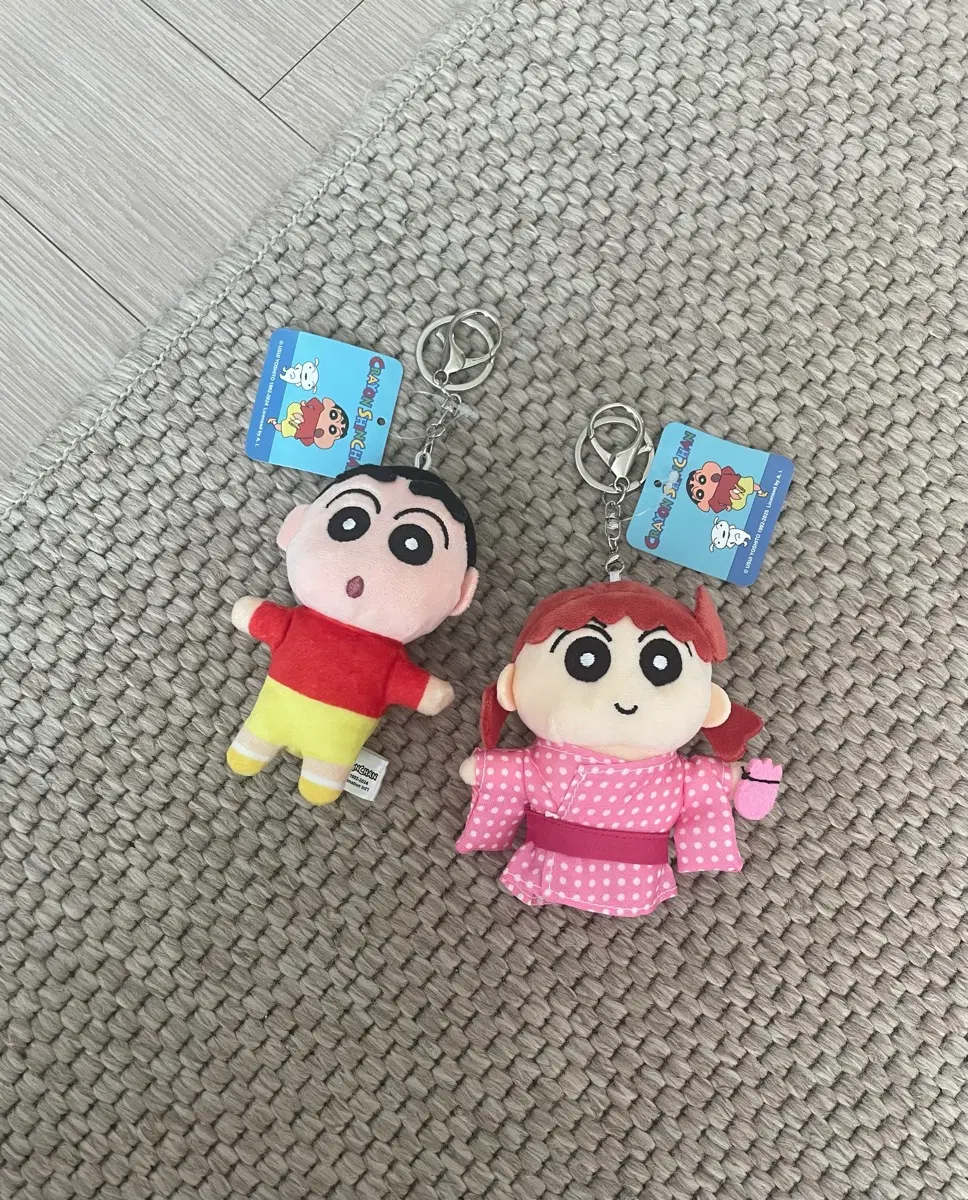 [새상품] 짱구 유카타 유리 인형 키링