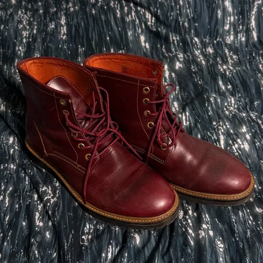 대너 레드 가죽 부츠 260