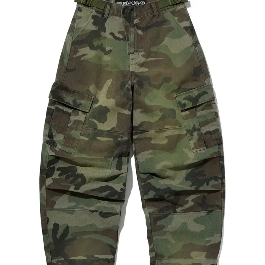 스웨이드WASHED CARGO PANTS [GREEN CAMO]S