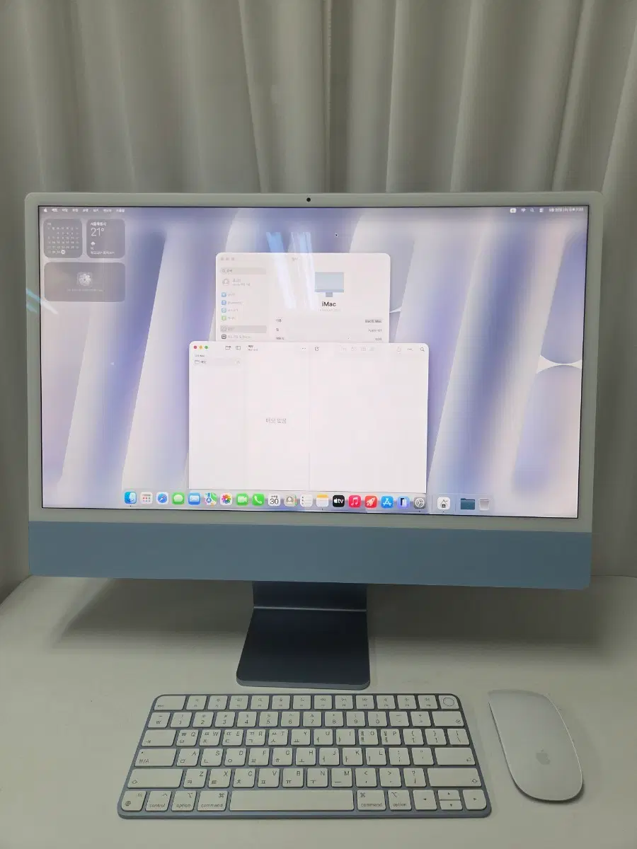 아이맥 M1 8G 8Core GPU 256G SSD 블루