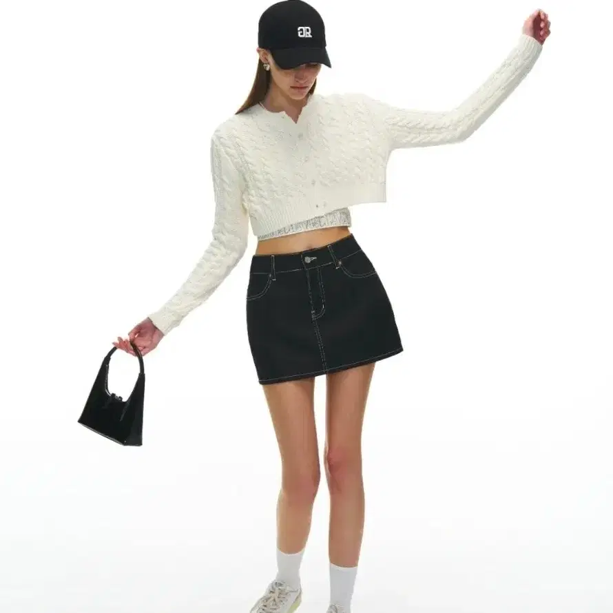 그로브스토어 크롭 벨리 가디건 크롭가디건 grovestore grove 그로브