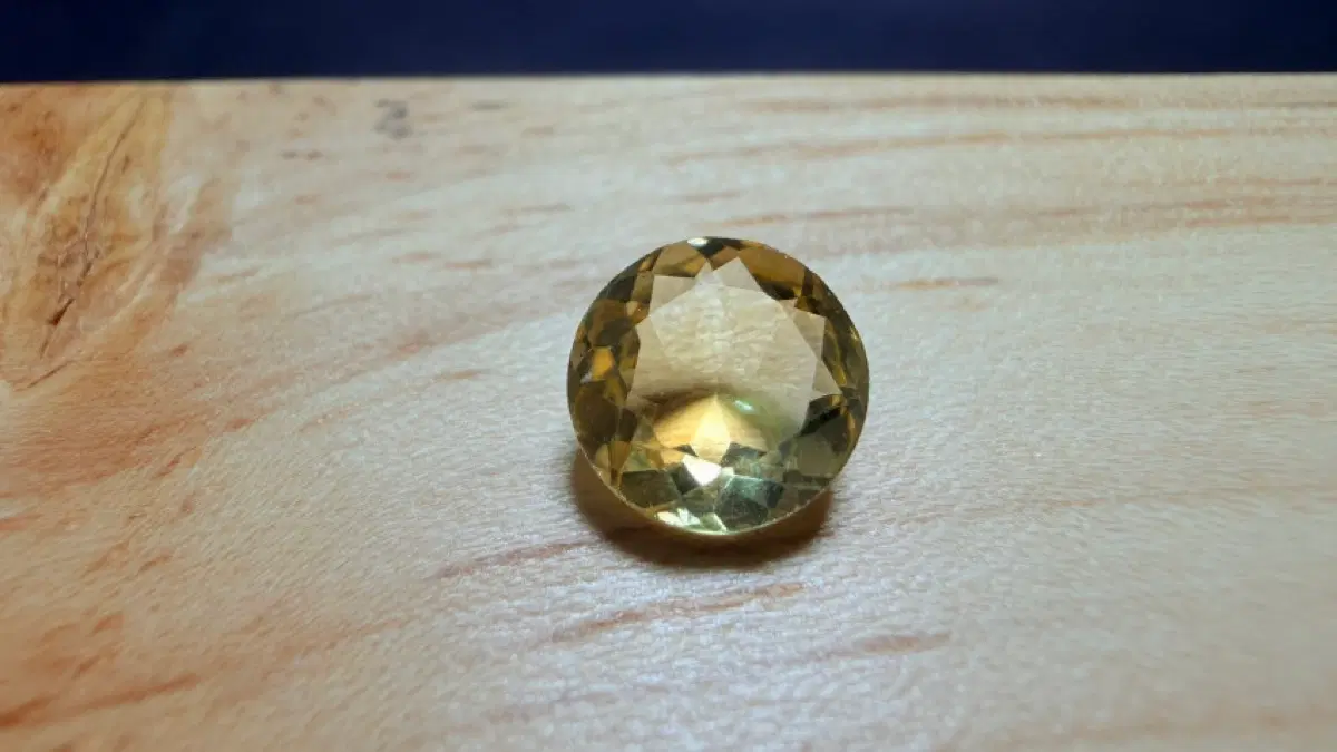 No.6295 천연 시트린 에메랄드커팅 1.2ct