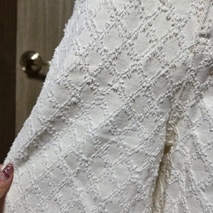 다이아몬드 퀄팅 팬츠