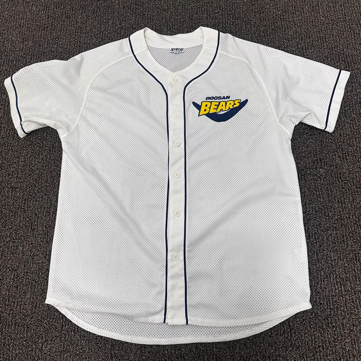 두산베어스 야구유니폼 올드 레트로 반달 반팔티셔츠 110(2XL)