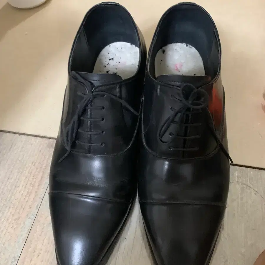 남성 정장 구두 블랙 옥스퍼드 캡토 겉굽(4.5cm) 웨딩화 면접구두 키높이 구두