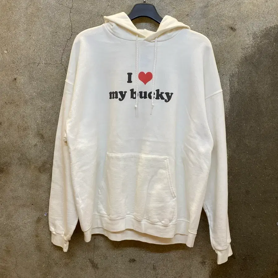 미국 빈티지 헤인즈 hanes I love my bucky 그래픽 후드티