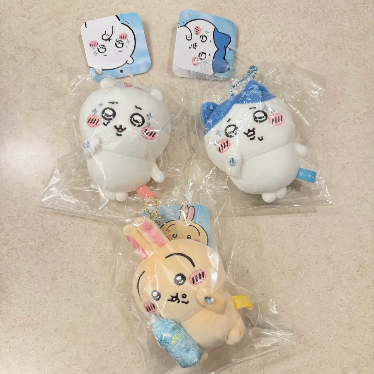 치이카와 너무 맛있어 물 마스코트 3종