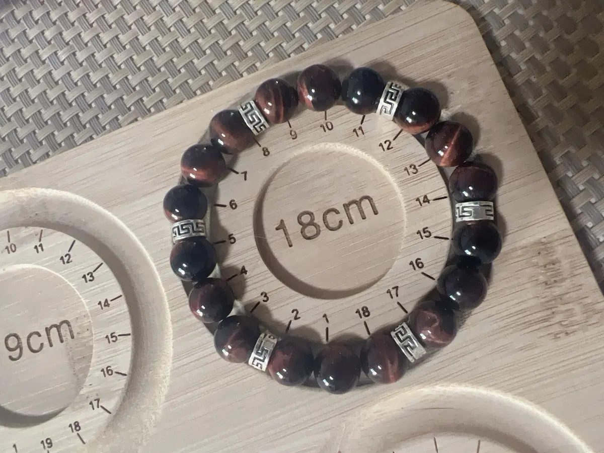 레드 호안석 팔찌 10mm 새상품