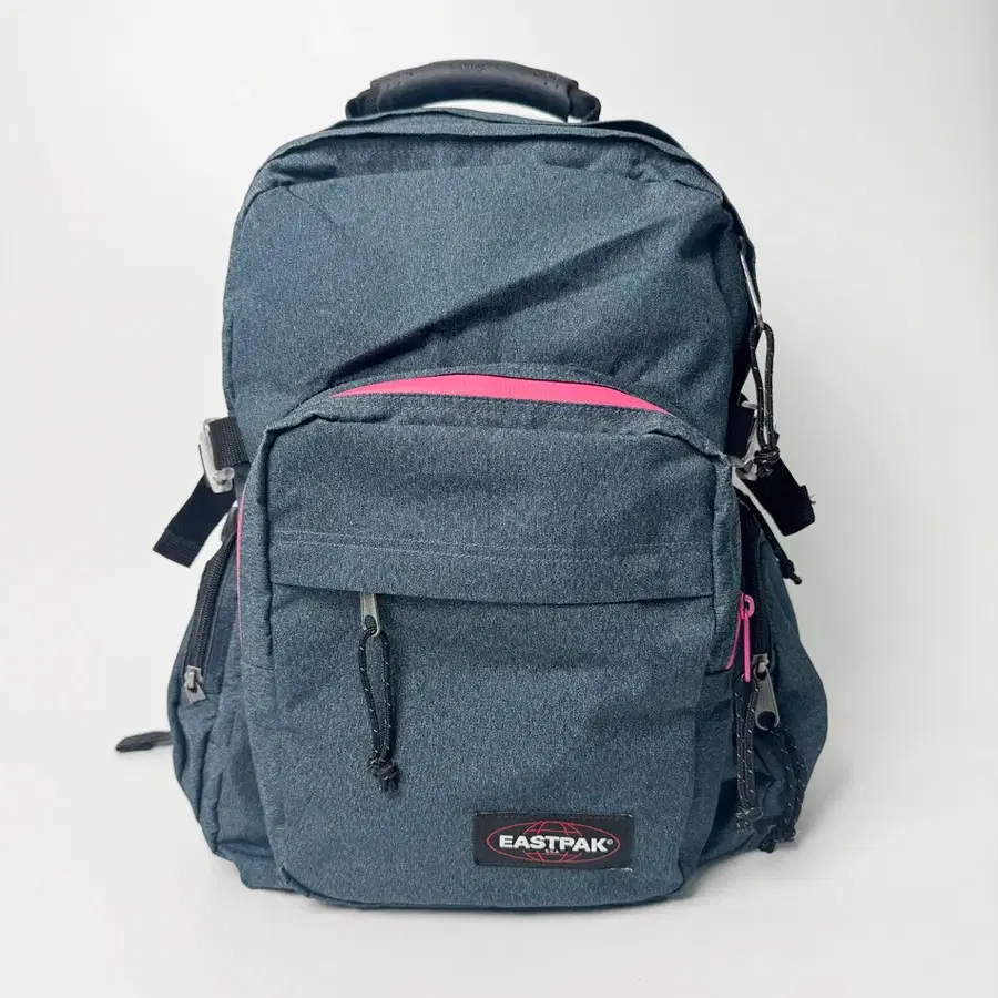이스트팩 (EASTPAK) 프로바이더 멜란지 데님 핑크 배색 백팩
