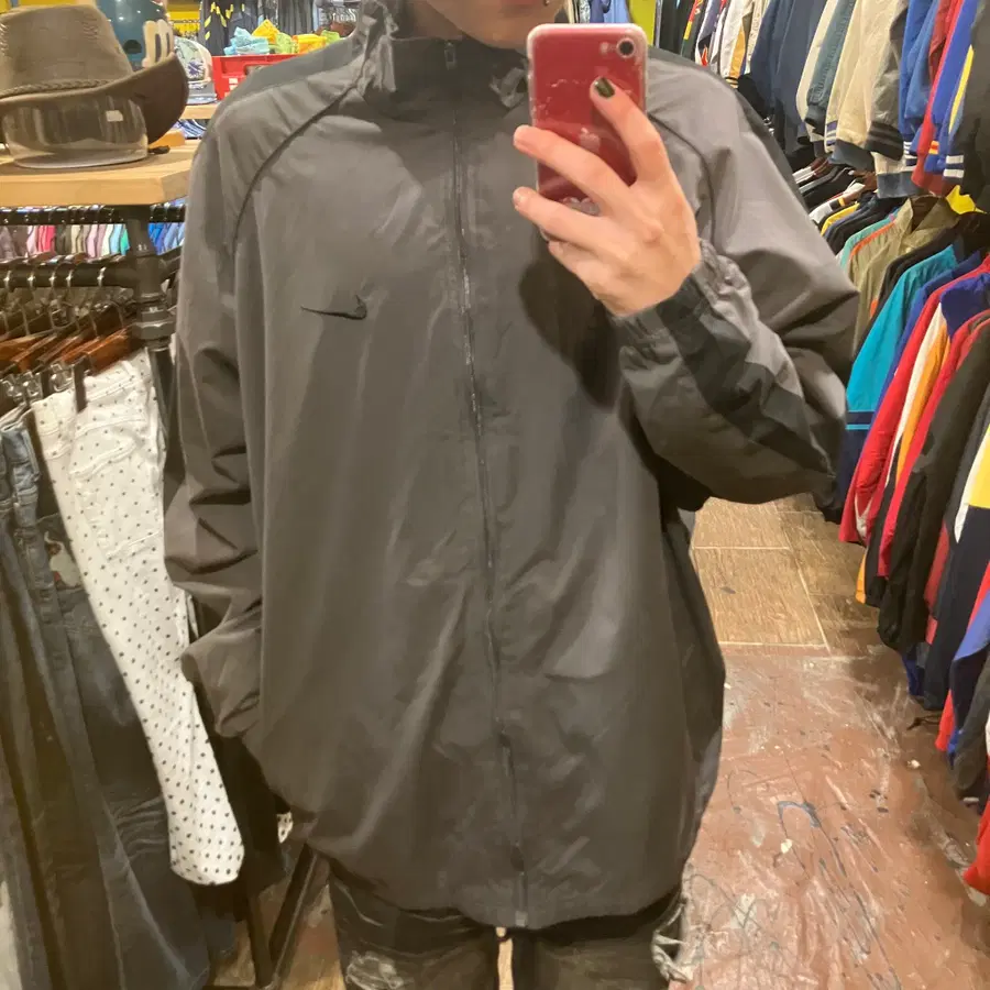 [HI] 빈티지 나이키 바람막이 그레이