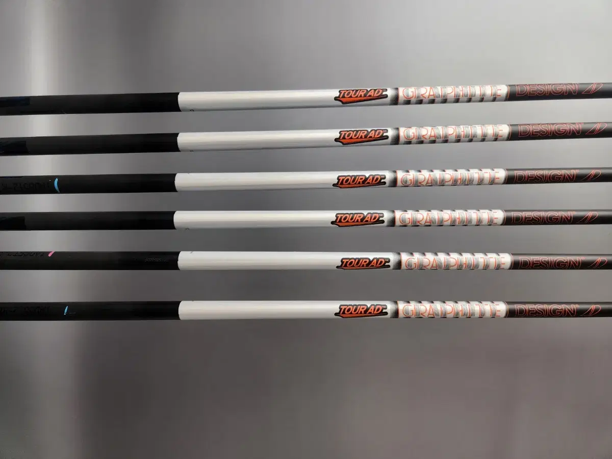 투어AD AD-65R Type II 아이언 골프채 그라파이트 샤프트 5-P 오렌지
