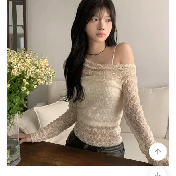 모디무드 레이스 오픈숄더 (아이보리)