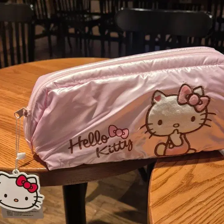 헬로키티 퀼팅 파우치 핑크
