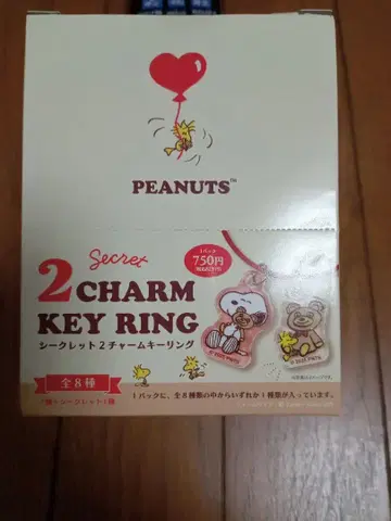 PEANUTS 스누피 시크릿 2 참 키링 8개입 박스