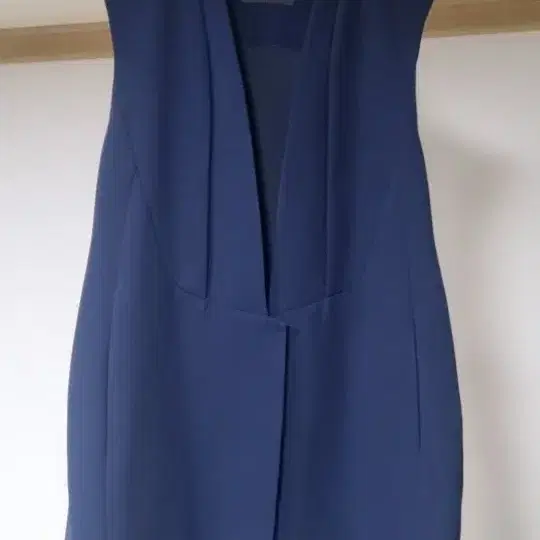 KL 여성 민소매 자켓 네이비