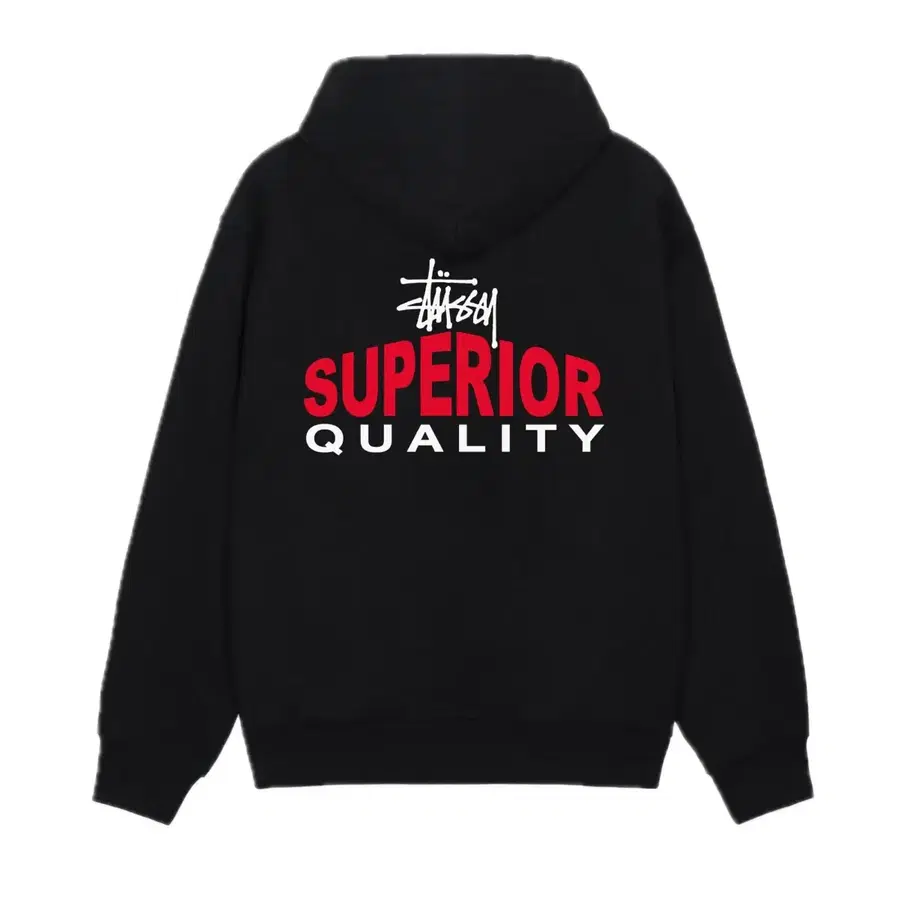 [새상품] 스투시 (Stussy) 남녀공용 슈페리어 퀄리티 집업 후드 블랙 S / M / L / XL / XXL