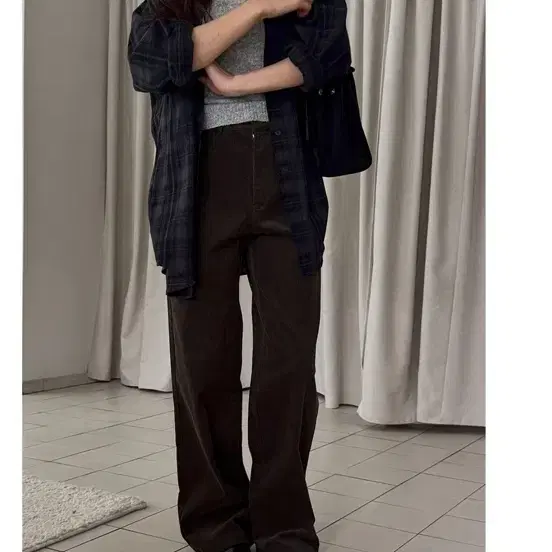 미엘 틸버 코듀로이 팬츠 카키 M