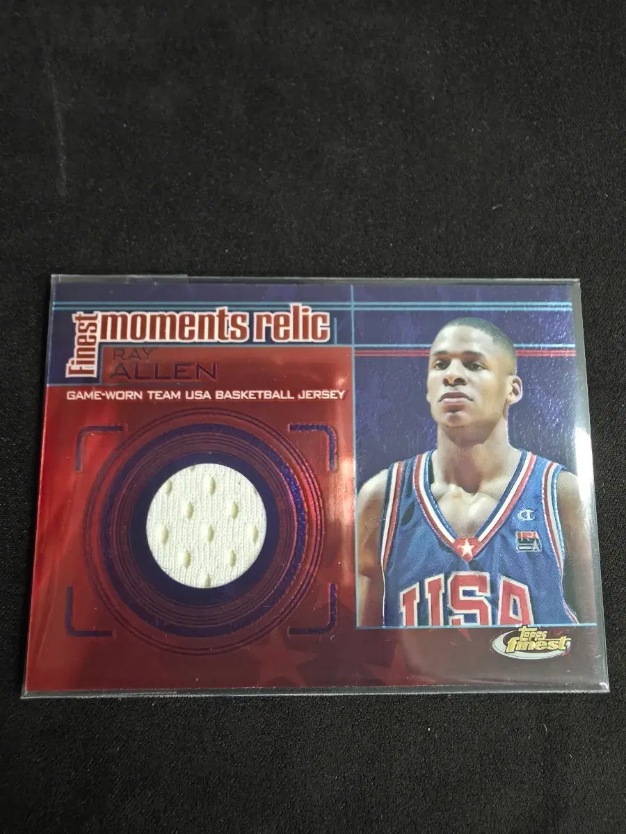2000-01 Topps Finest Moments Relics Ray Allen #FMR9