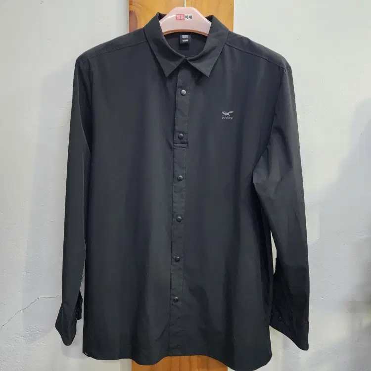 울시(Wolsey) 남성 기능성 스트레치 셔켓 긴팔 골프셔츠 블랙 105