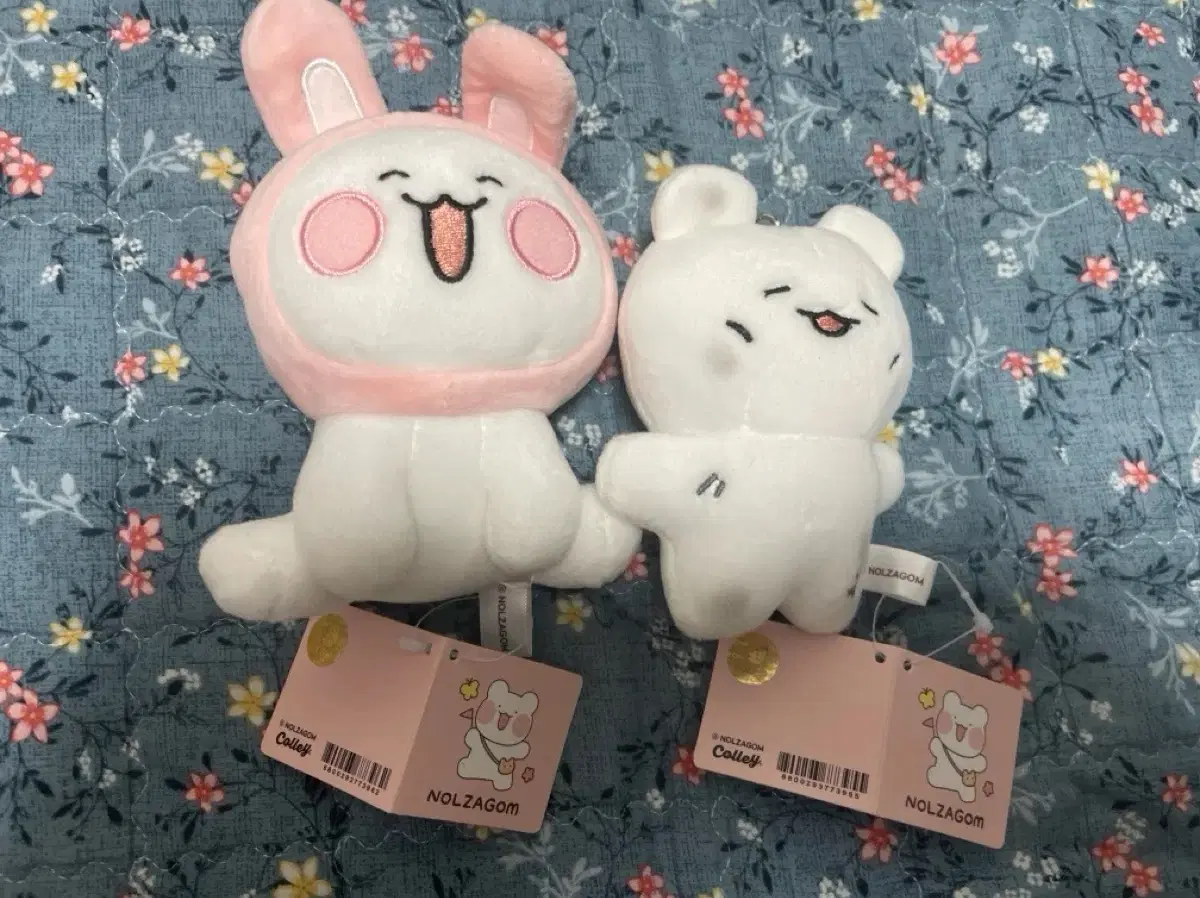 새상품/정품/택있음) 놀자곰 인형키링 11cm 세트