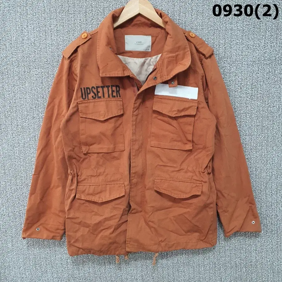 유메이 자켓 오렌지색 UPSETTER 프린팅 m