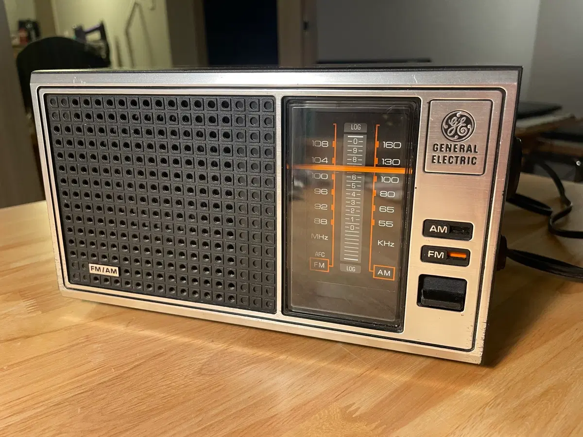 GE General Electric AM/FM Radio 빈티지 라디오