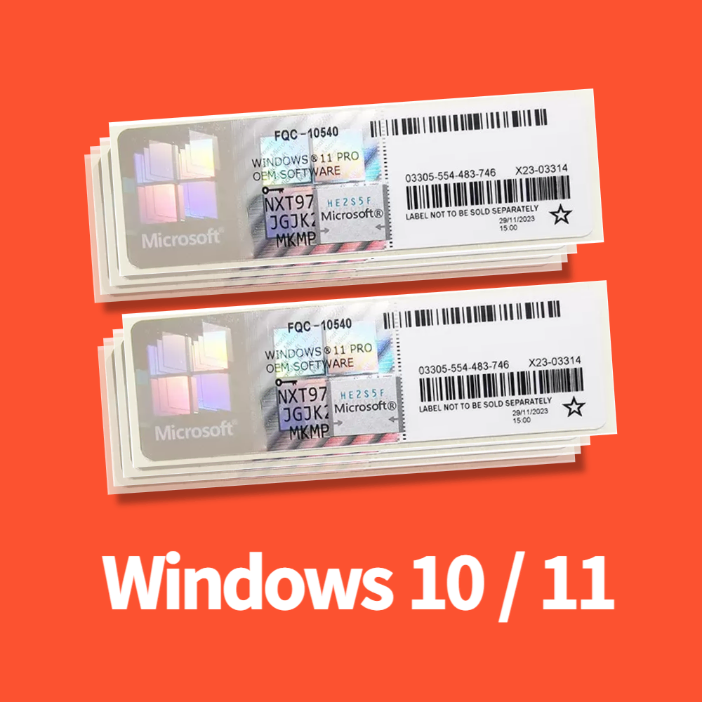 윈도우 11 홈, 프로 정품 인증 스티커