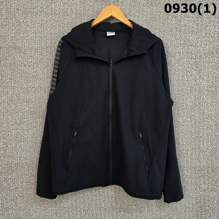 휠라 후드 집업 블랙 XL