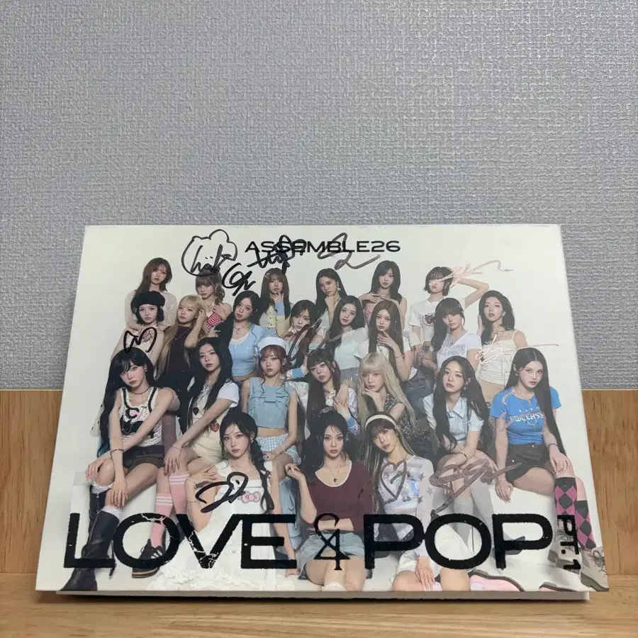 트리플에스 LOVE & POP Pt.1 / 전멤버 비매 사인 CD