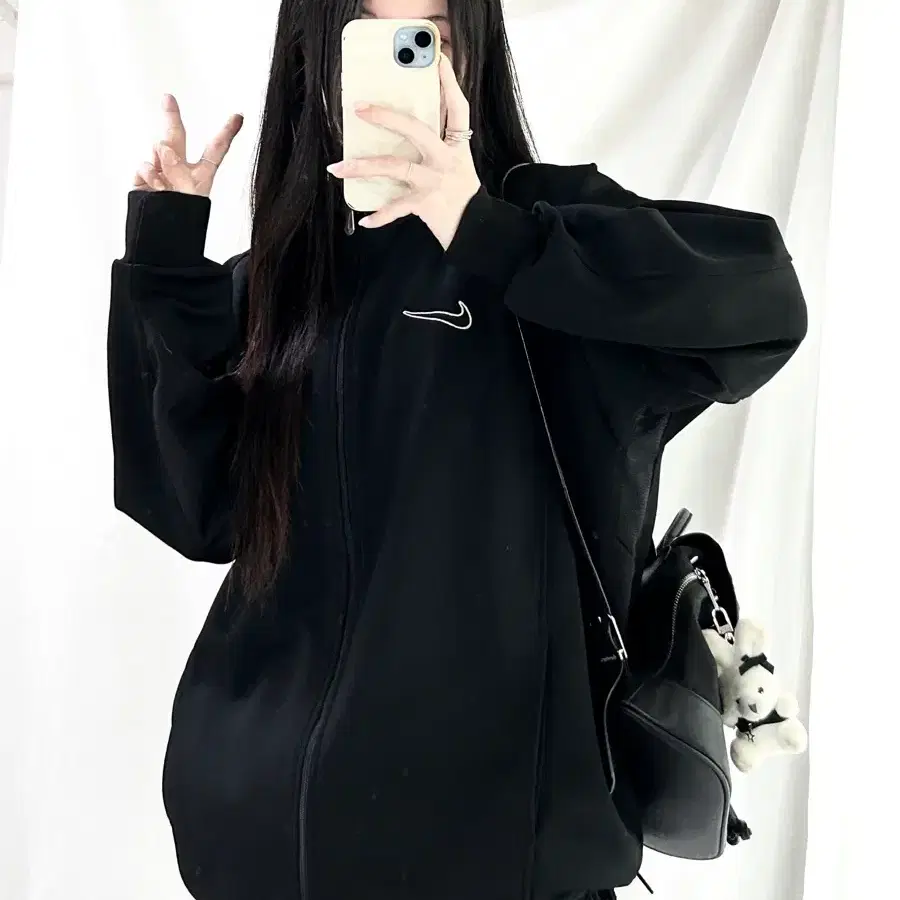 나이키 90s JAPAN 스우시 블랙 져지