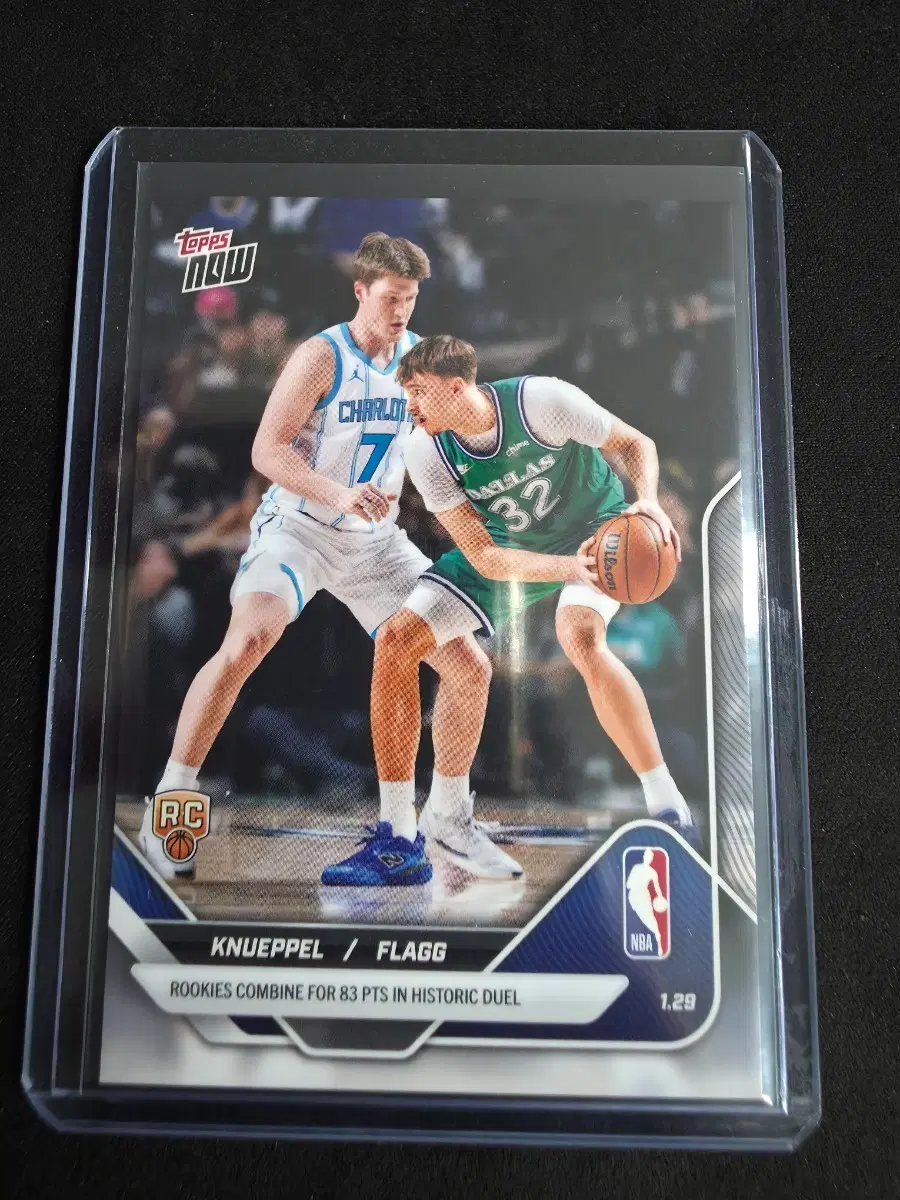 2025-26 NBA Topps NOW - Card #152 Cooper Flagg / Kon Knueppel RC Duel