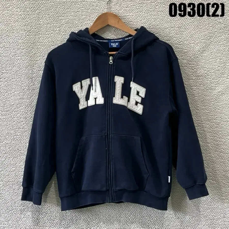YALE 후드 집업 네이비 160