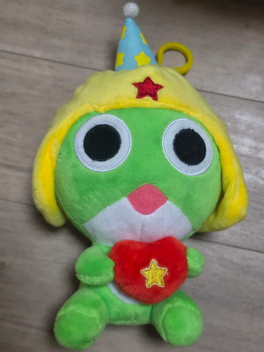 케로로 생일모자 하트 인형