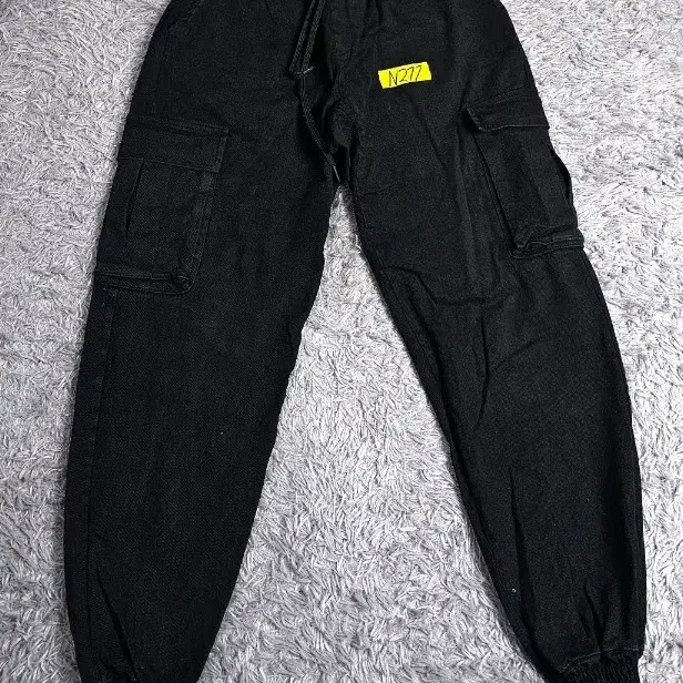 빈티지 카고 조거 팬츠 블랙 M N277
