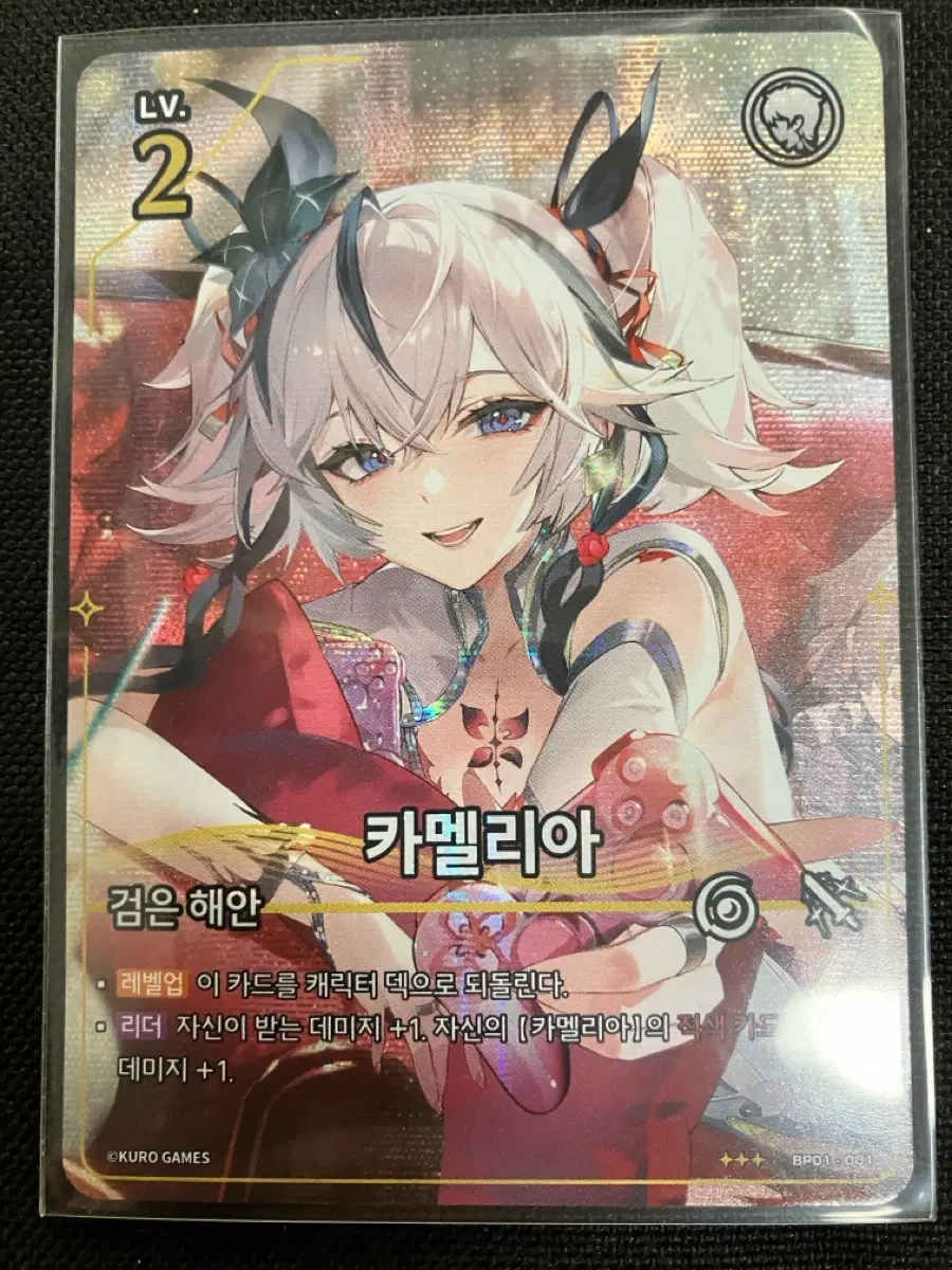 카멜리아 검은해안 레벨 2 트레이딩 카드 3성