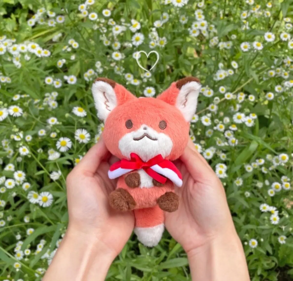 보송이 보보송 여우 키링인형