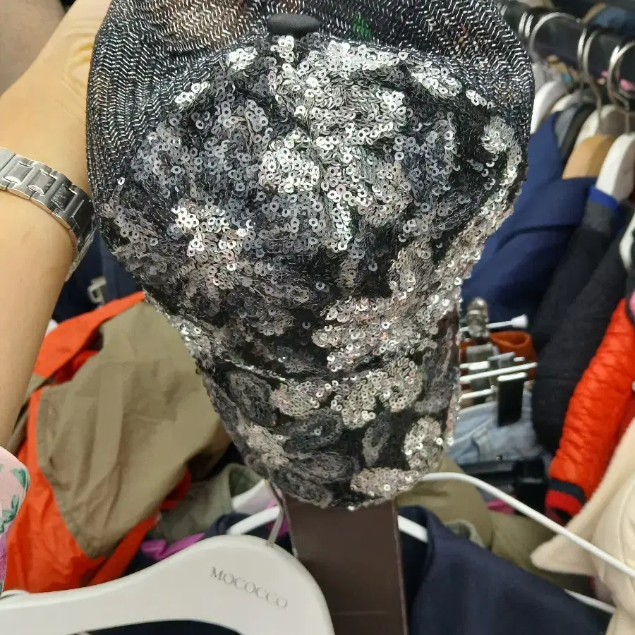 스팽글모자