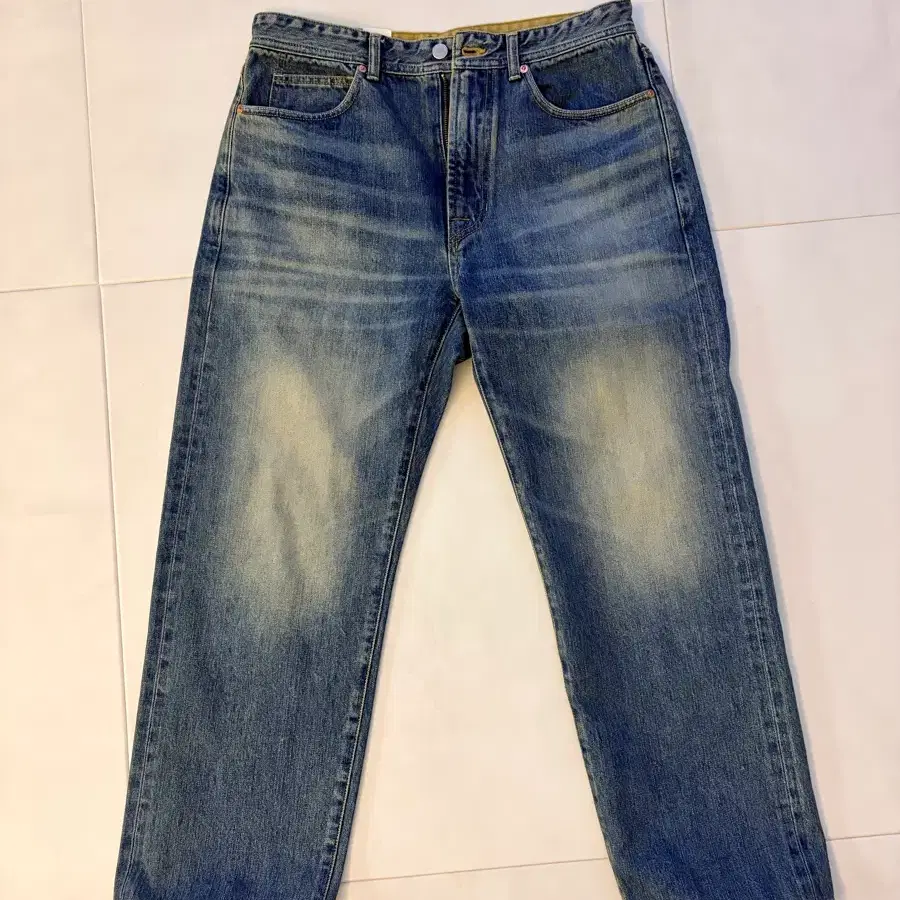 바스통 703 W32 washed indigo 새제품 기장수선