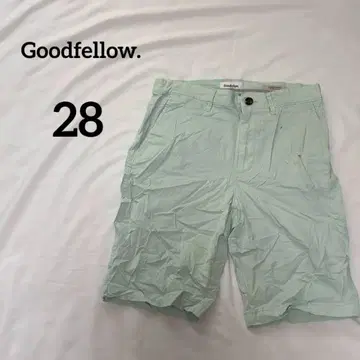 *Goodfellow. Linden Short [ 28 ] 하프 팬츠 연두색