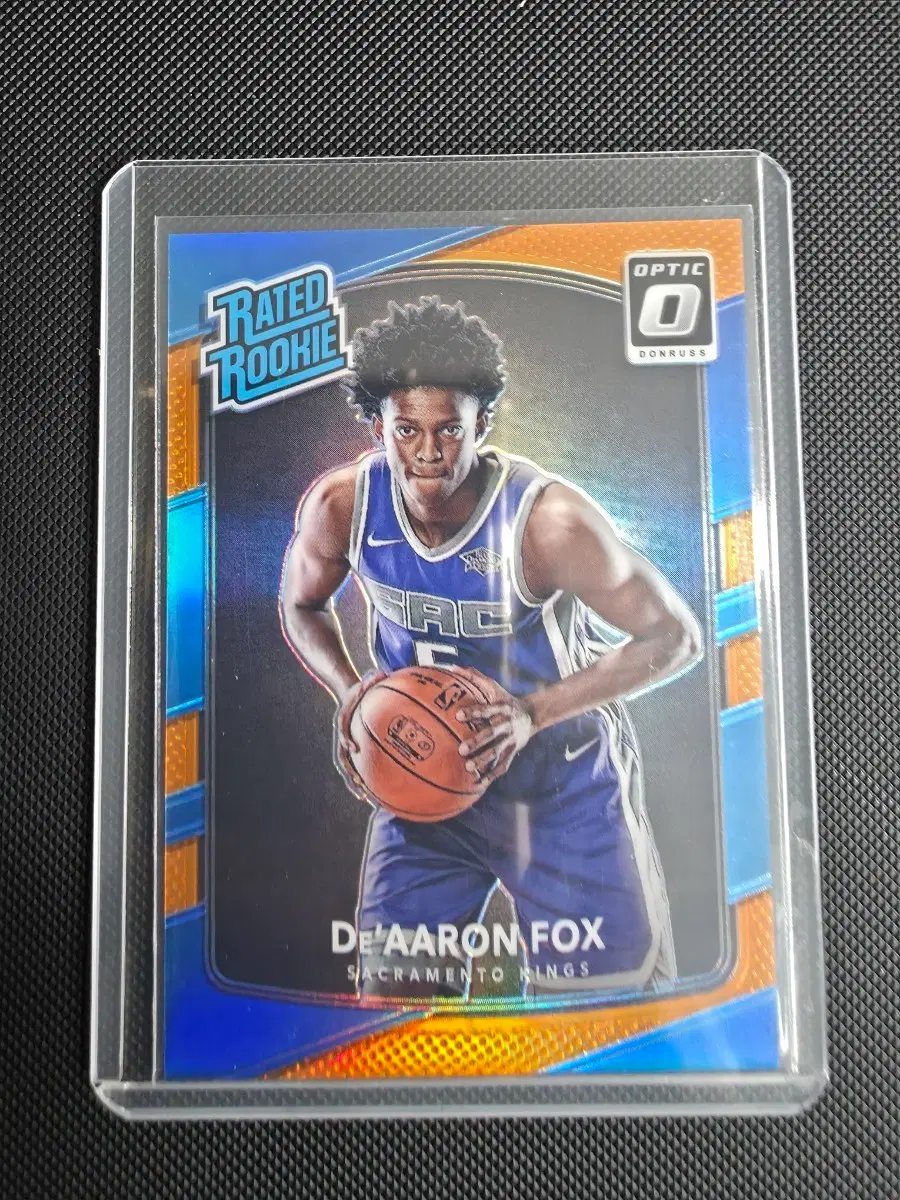 De'Aaron Fox Orange Prizm 69/199 Panini Donruss Optic Rated Rookie #196