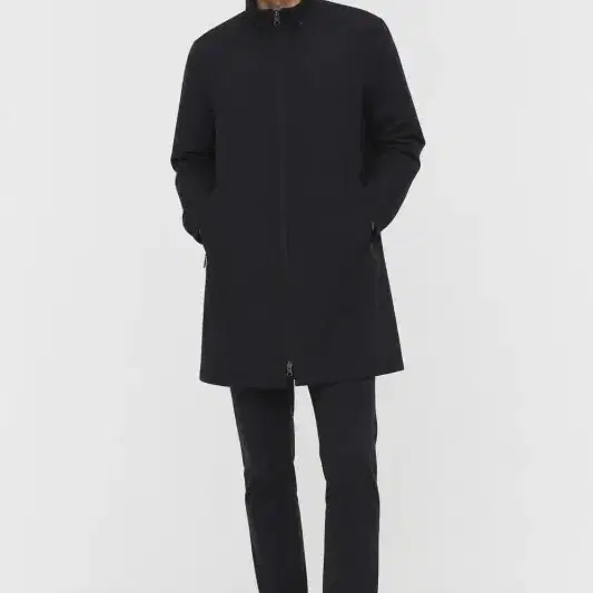 남95/네파 21FW 블랙 나일론 롱 자켓
