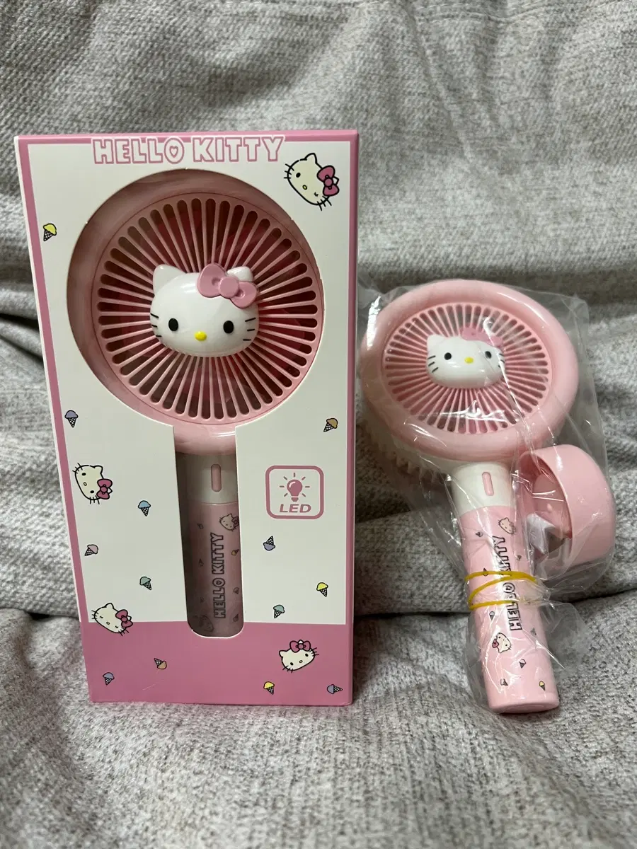 헬로 키티 LED 휴대용 손 선풍기