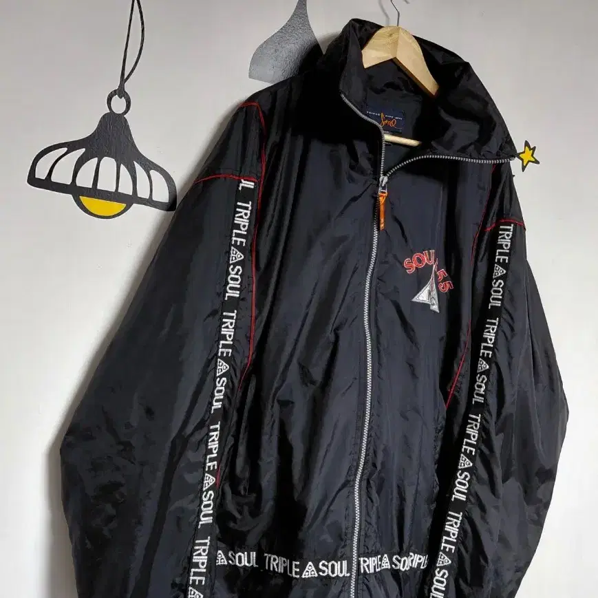 [빅사이즈] 90~00s 빈티지 Triple 5 Soul NYC 올드스쿨 바람막이 자켓