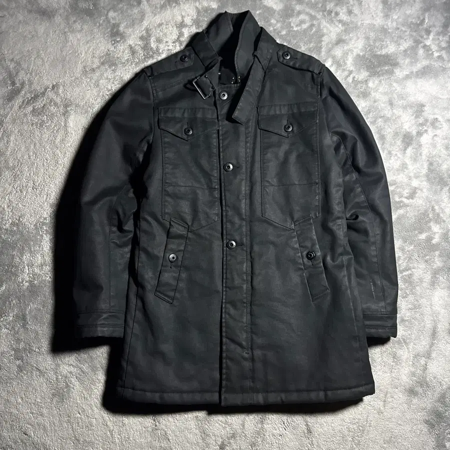 [M] G-STAR RAW 블랙 왁스드 필드 자켓
