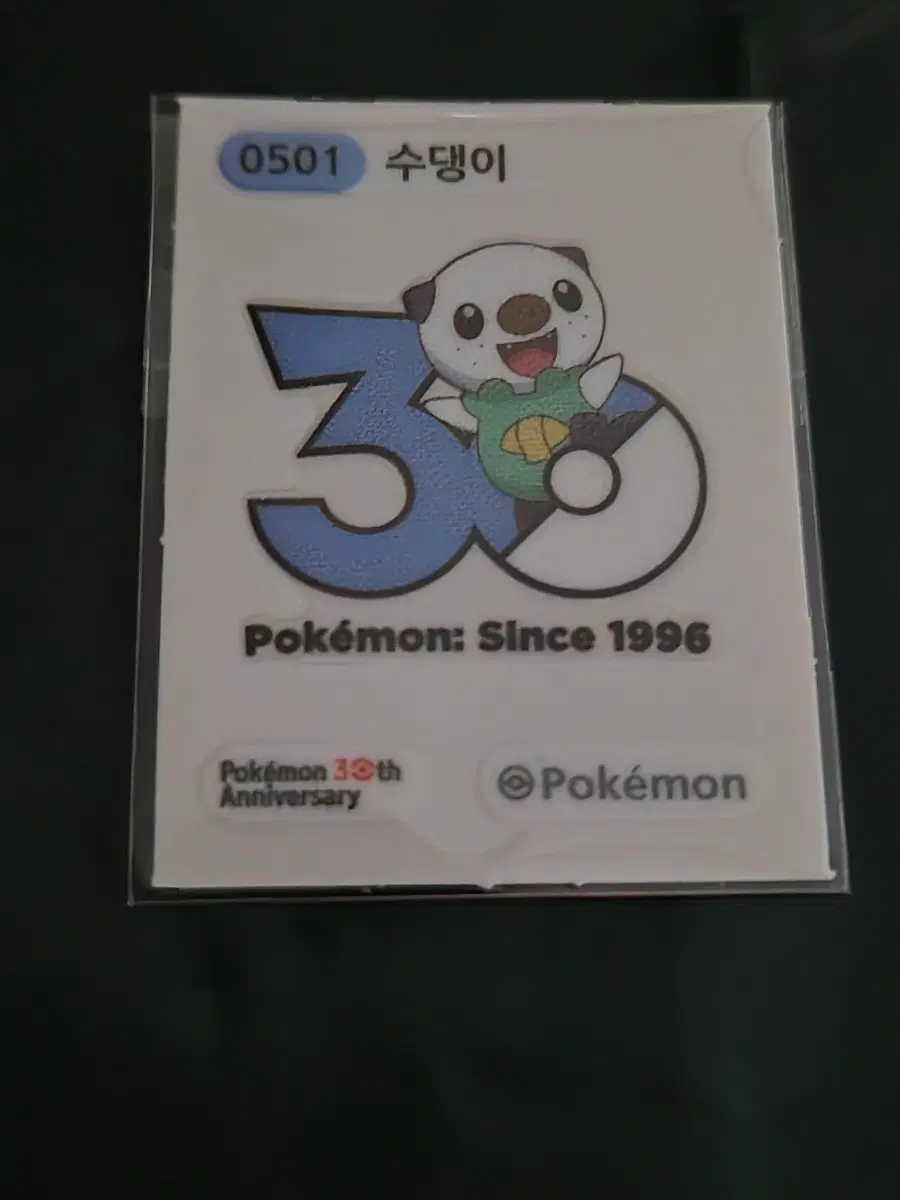 포켓몬 로고 띠부씰 수댕이 판매 30주년 신상